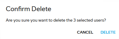 Confirm Delete dialog