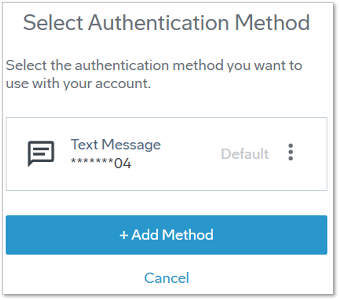 A figure that includes a button to add an authentication method.