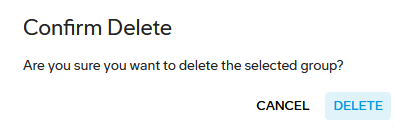 Confirm Delete dialog