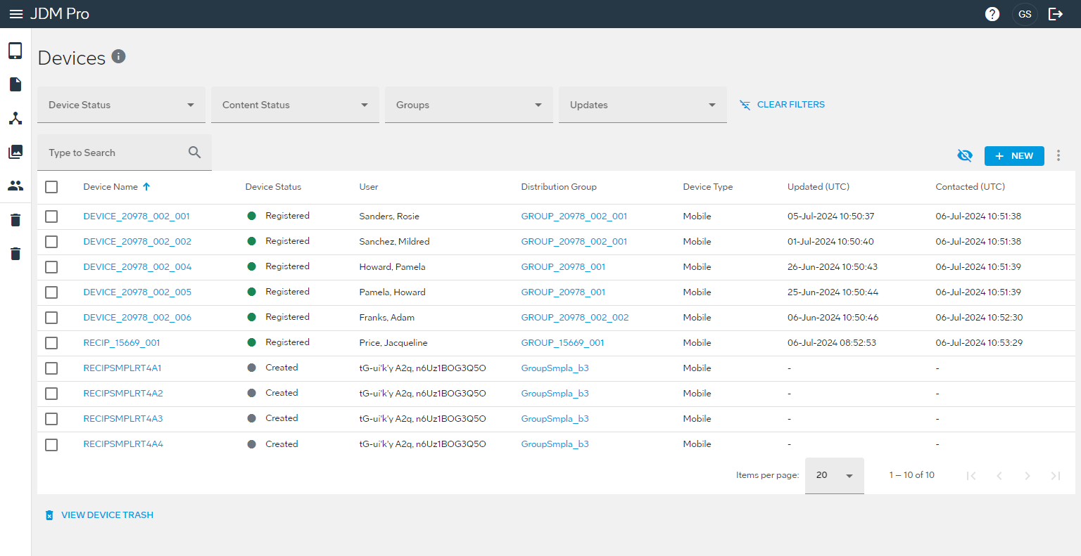 JDM Pro Devices page