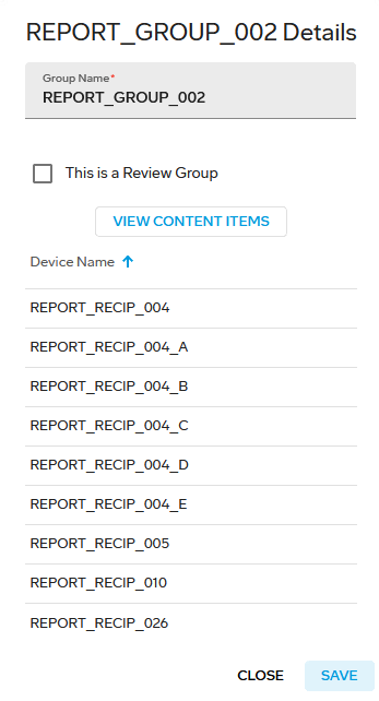 Distribution Group Details dialog