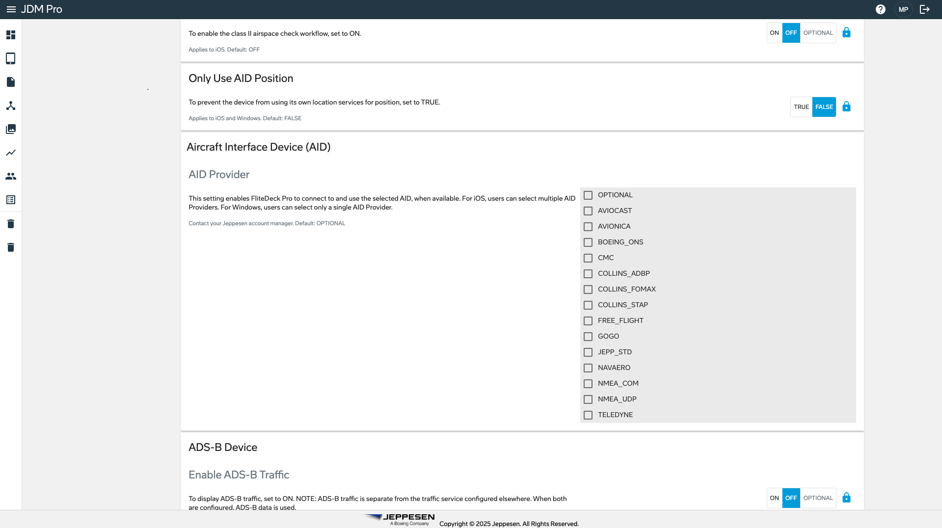The AID Provider section