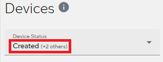 Multiple options selected in a filter