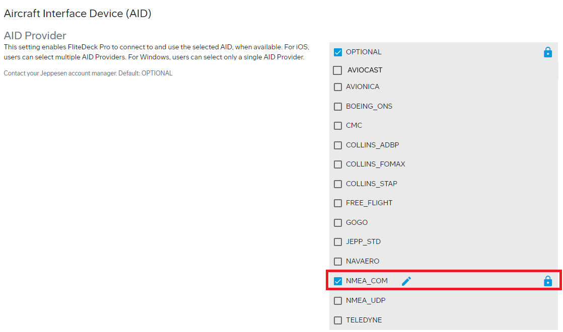 AID provider is configured