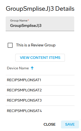 Distribution Group details dialog