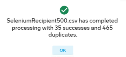 Devices import completed